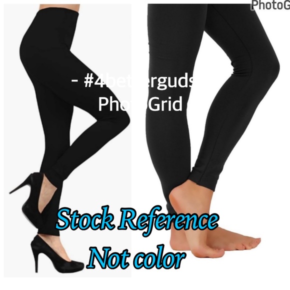 NEW Yelete Insulated Fleece Lined Stretch Seamless Slim Leggings Navy One Size - Picture 10 of 16